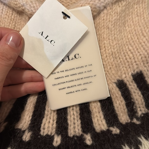 A.L.C sweater women’s ruby alpaca oversized funnel neck size S - Picture 3 of 5